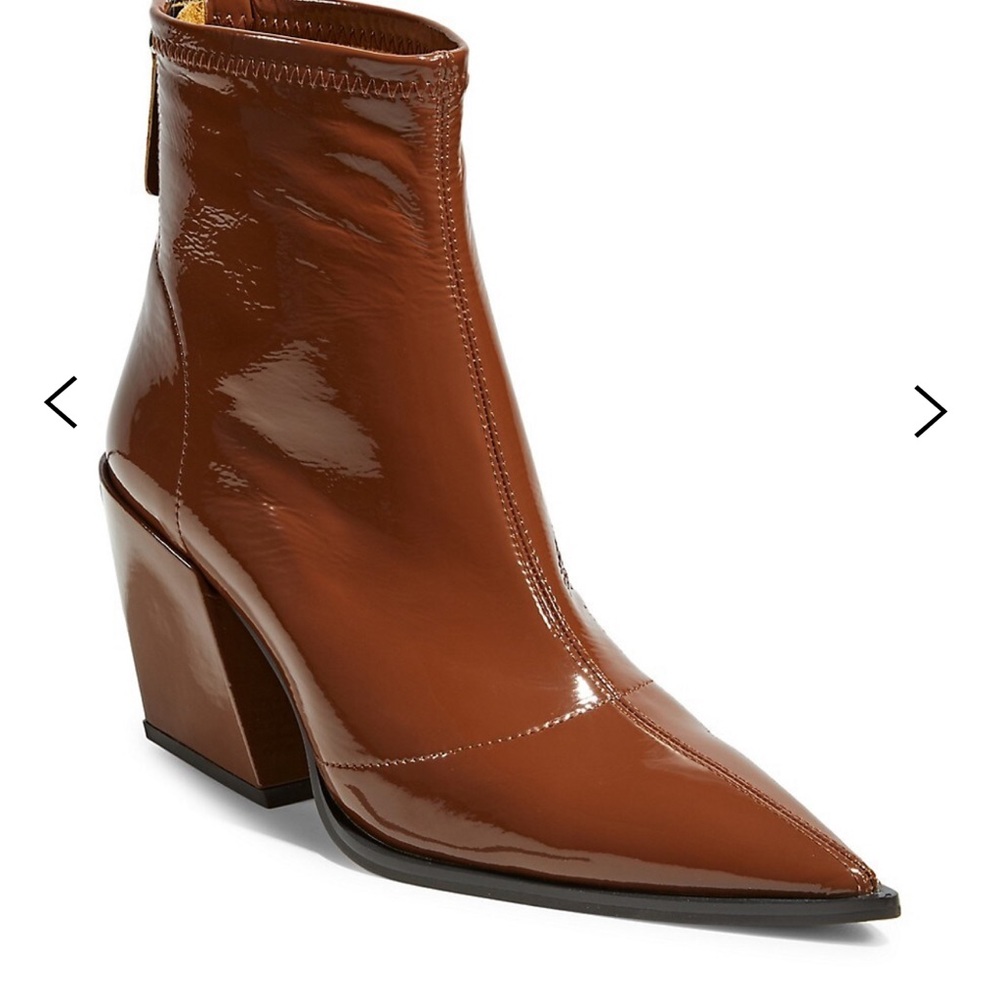 Alias Mae patent leather booties